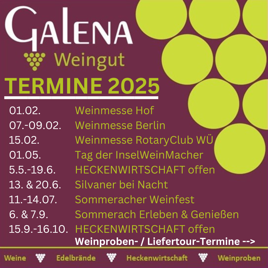 Veranstatlungs - Termine 2025